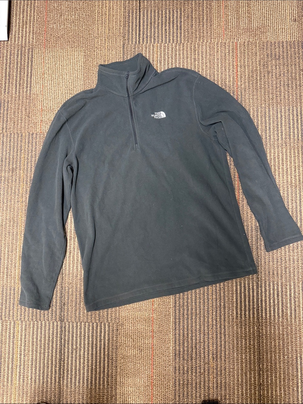 🩶 The North Face Men’s Slate Grey Half-Zip Fleece Pullover Perfect 🩶